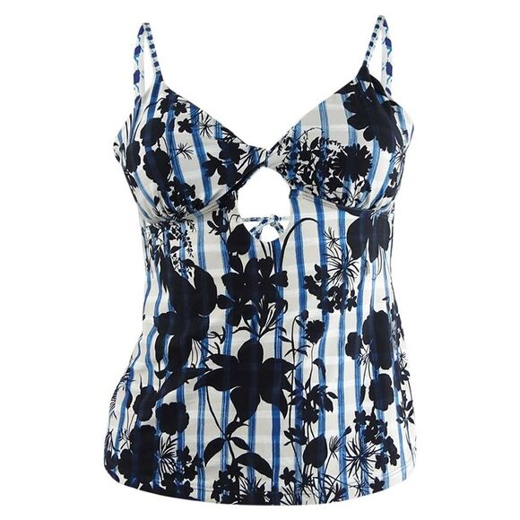 Lucky Brand Women's Keyhole Tankini Swim Top Separates Swimsuit